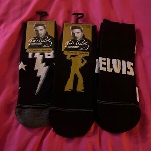 Men’s Elvis Black and Gold Socks Sets